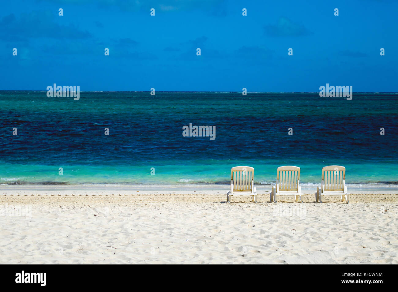 Die Ruhe eines kubanischen Strand. Stockfoto