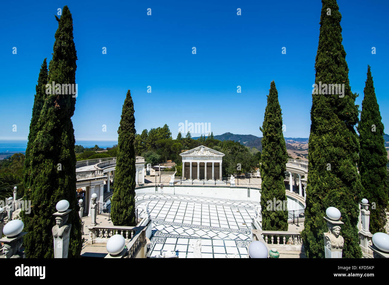 Die luxuriösen Neptun Pools, Hearst Castle, Big Sur, Kalifornien, USA Stockfoto