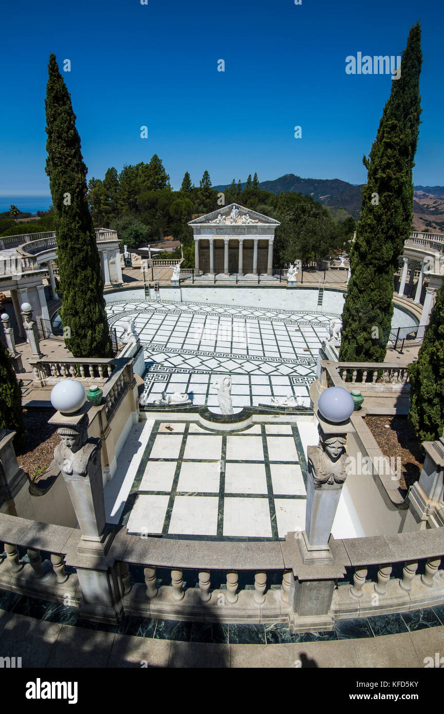 Die luxuriösen Neptun Pools, Hearst Castle, Big Sur, Kalifornien, USA Stockfoto