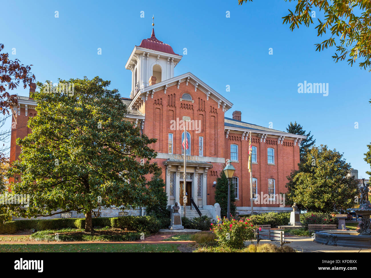 Rathaus, Frederick, Maryland, USA Stockfoto