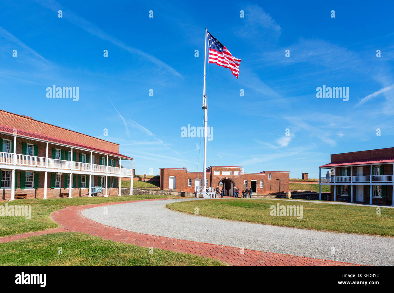Nationaldenkmal Fort McHenry, Baltimore, Maryland, USA Stockfoto