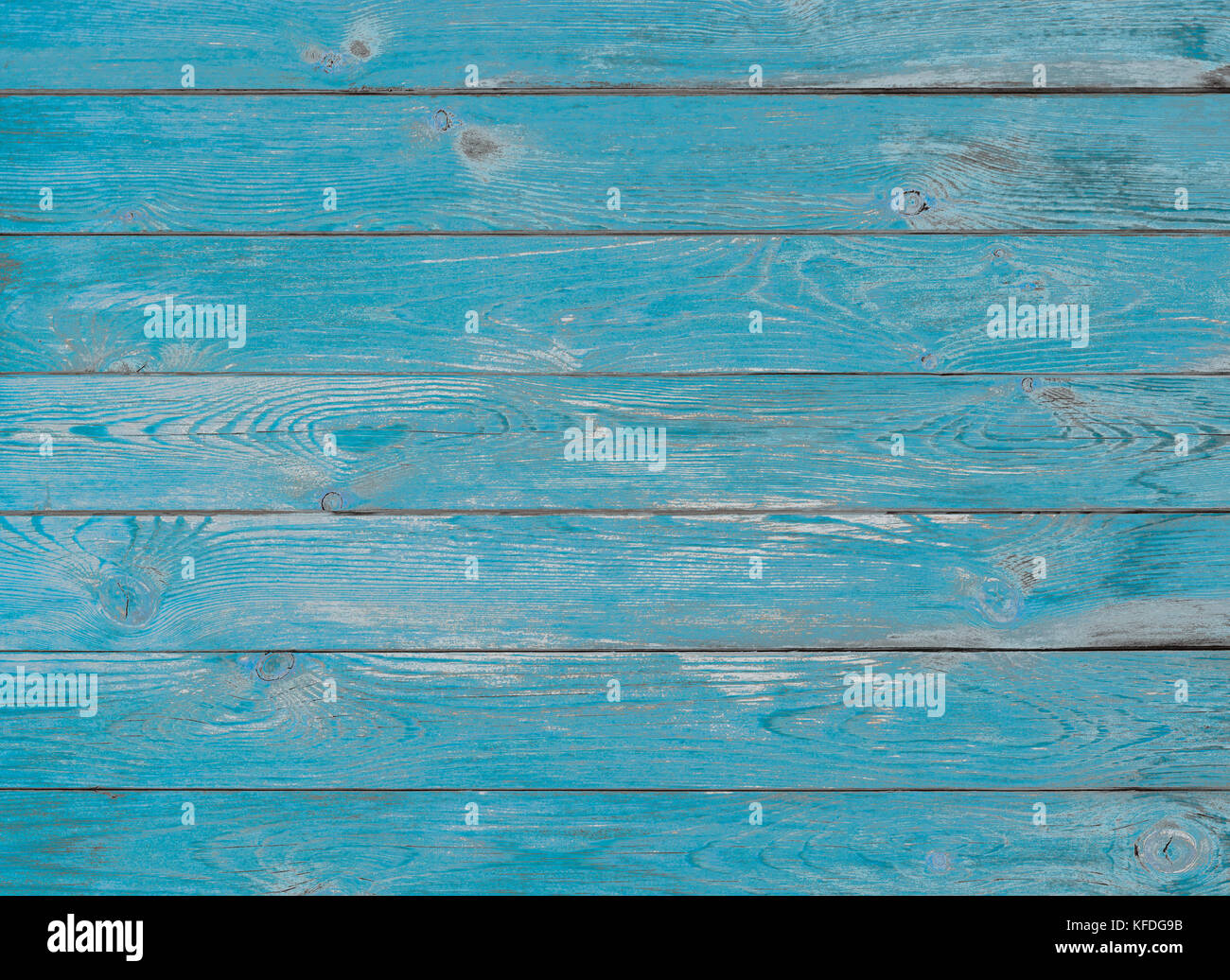 Blau Holzplanken Textur oder Hintergrund Stockfoto