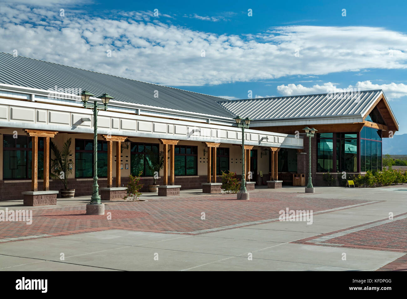 Hauptgebäude, New Jersey Farm & Ranch Heritage Museum, Las Cruces, New Mexico USA Stockfoto