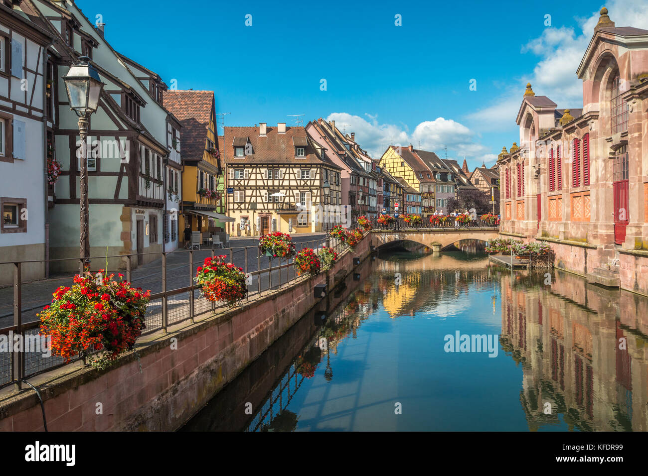 Stadt von Colmar in Frankreich Stockfoto