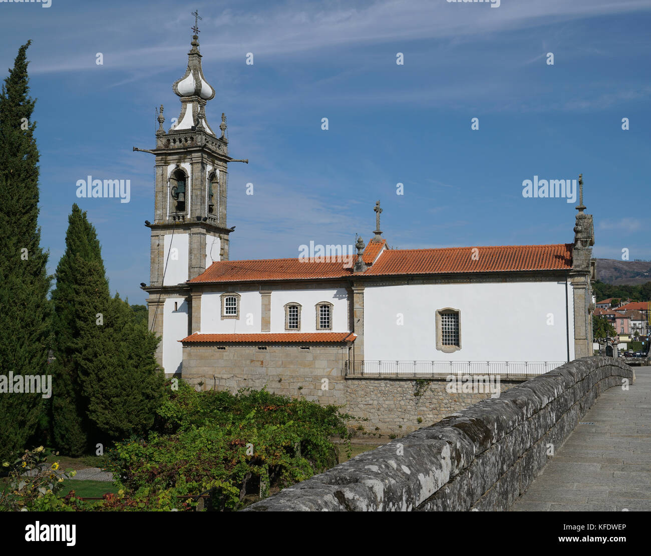 Igreja de Santo Antonio Da Torre Velha, Ponte de Lima, Camino de Santiago, Portugal Stockfoto