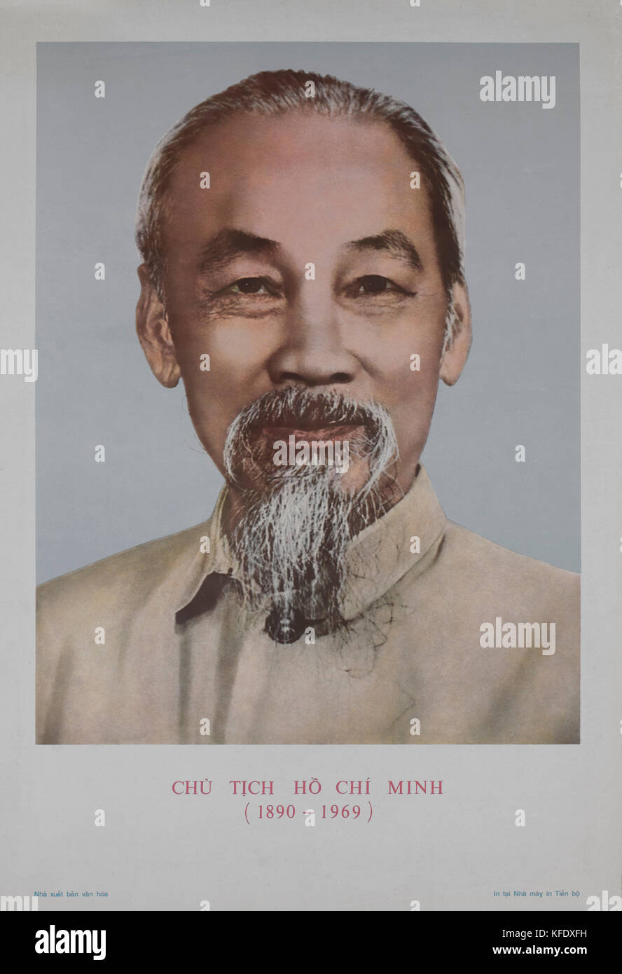 Ho Chi Minh (1890-1969), vietnamesischer nationalistischen Führer, Porträt Stockfoto