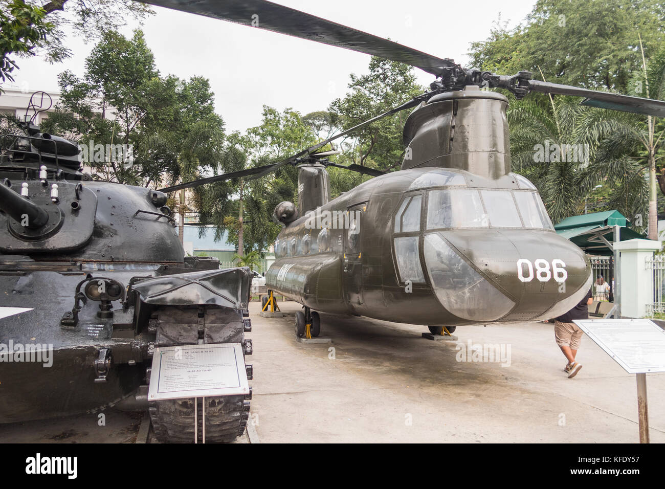 War Remnants Museum in Ho Chi Minh Stadt, ehemals Saigon in Vietnam. Stockfoto