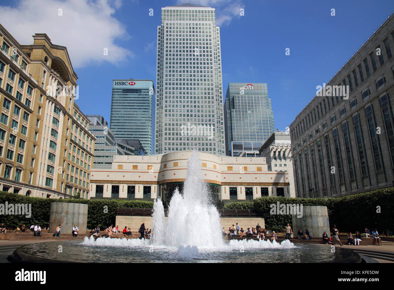Hochhaus-Büros in London docklands Stockfoto