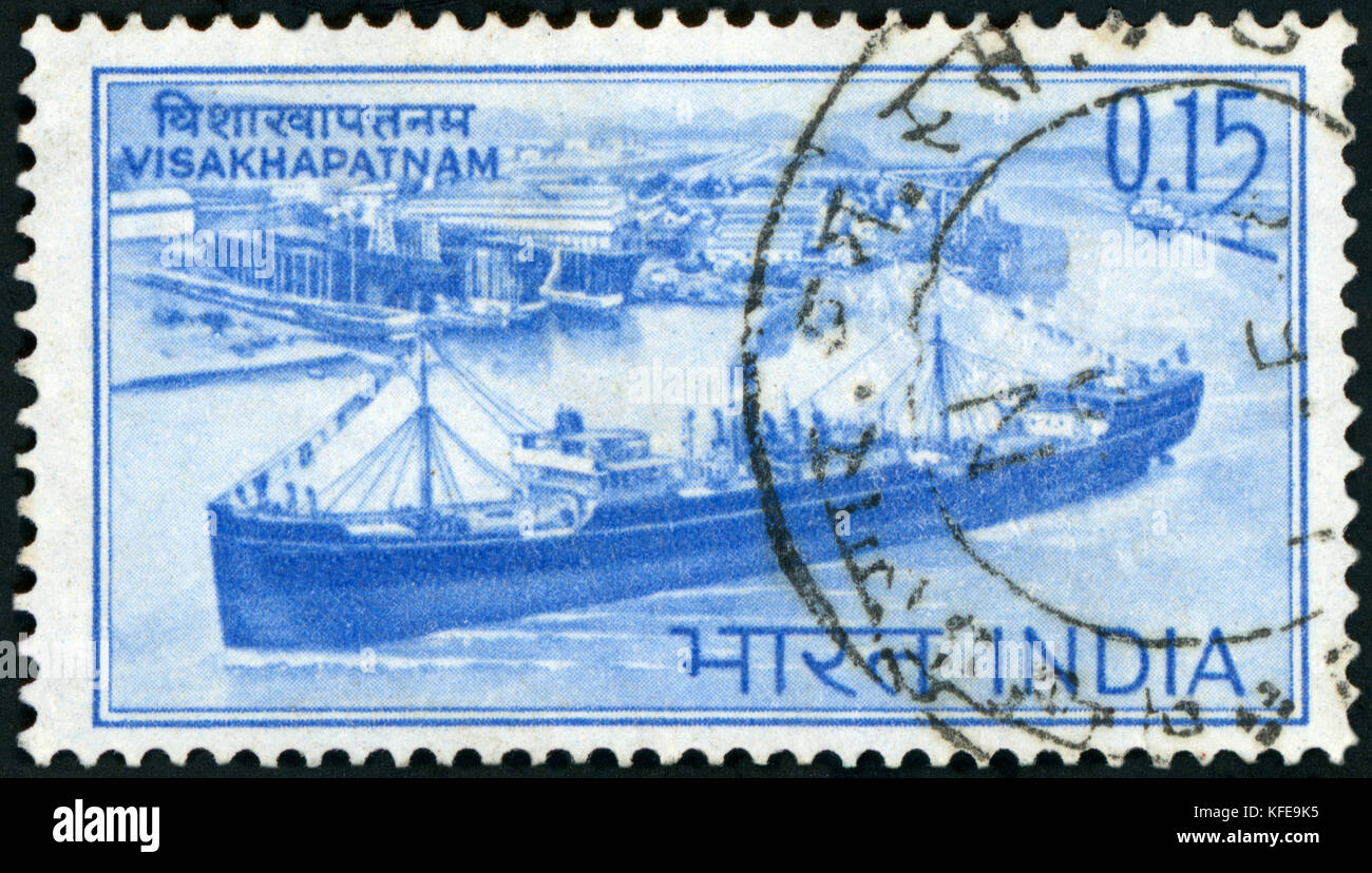 Briefmarke - Indien Stockfoto