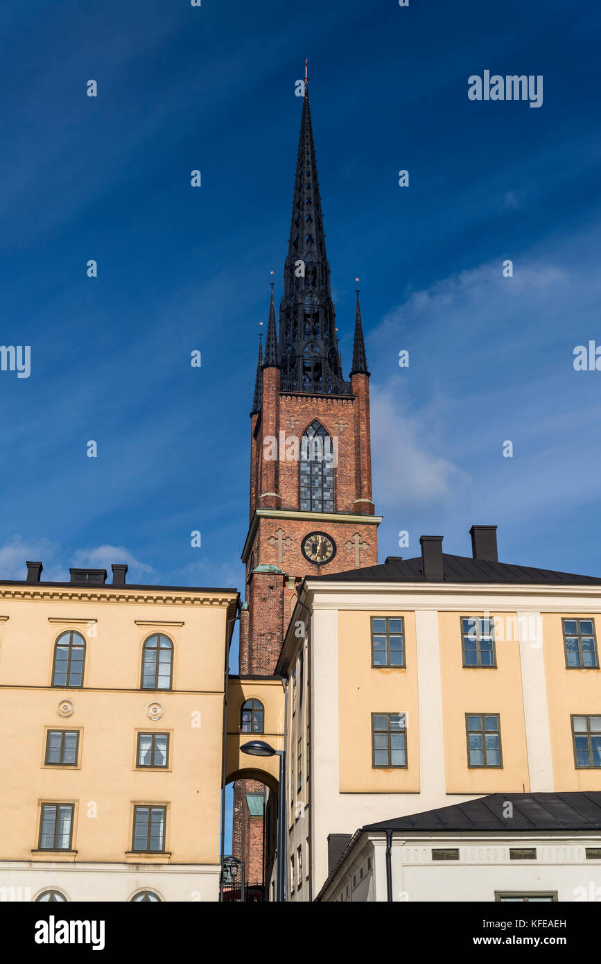 Riddarholmen Kirche, die grabkirche der Schwedischen Monarchen, Stockholm, Schweden Stockfoto