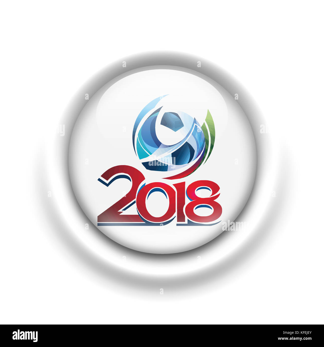 Russland 2018 FIFA WM-Logo Stockfoto