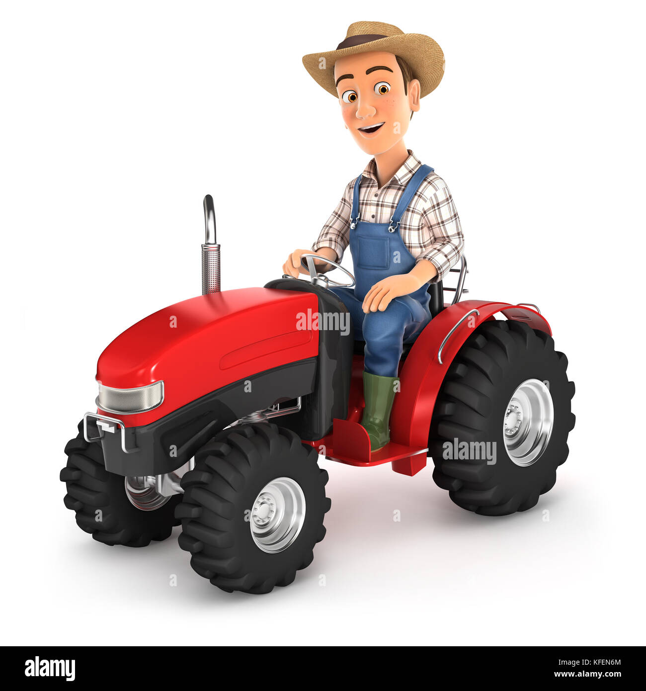 Cartoon traktor -Fotos und -Bildmaterial in hoher Auflösung – Alamy