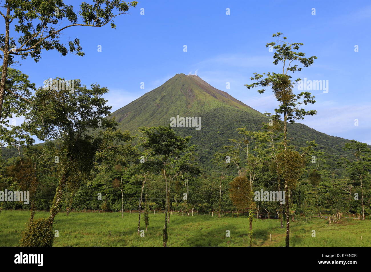 Vulkan Arenal und La Fortuna, Alajuela Provinz, Costa Rica, Mittelamerika Stockfoto
