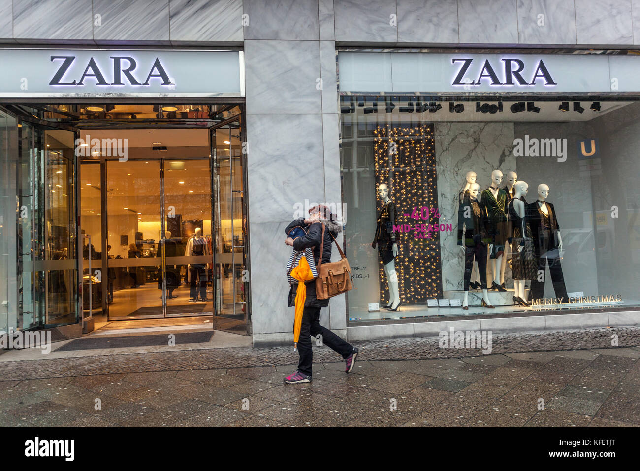 Berlin Zara Fashion Store, Kurfürstendamm, Berlin Stockfoto