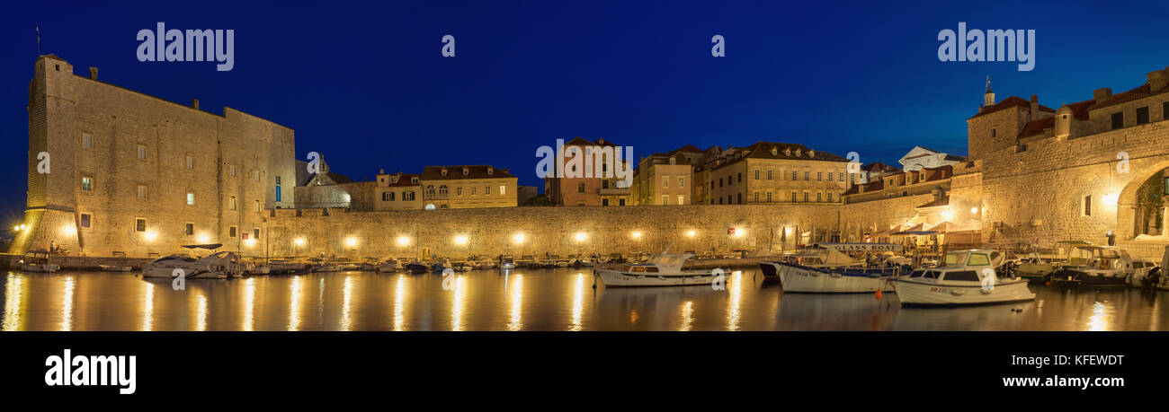 Foto der die Mauern der Altstadt von Dubrovnik Stockfoto