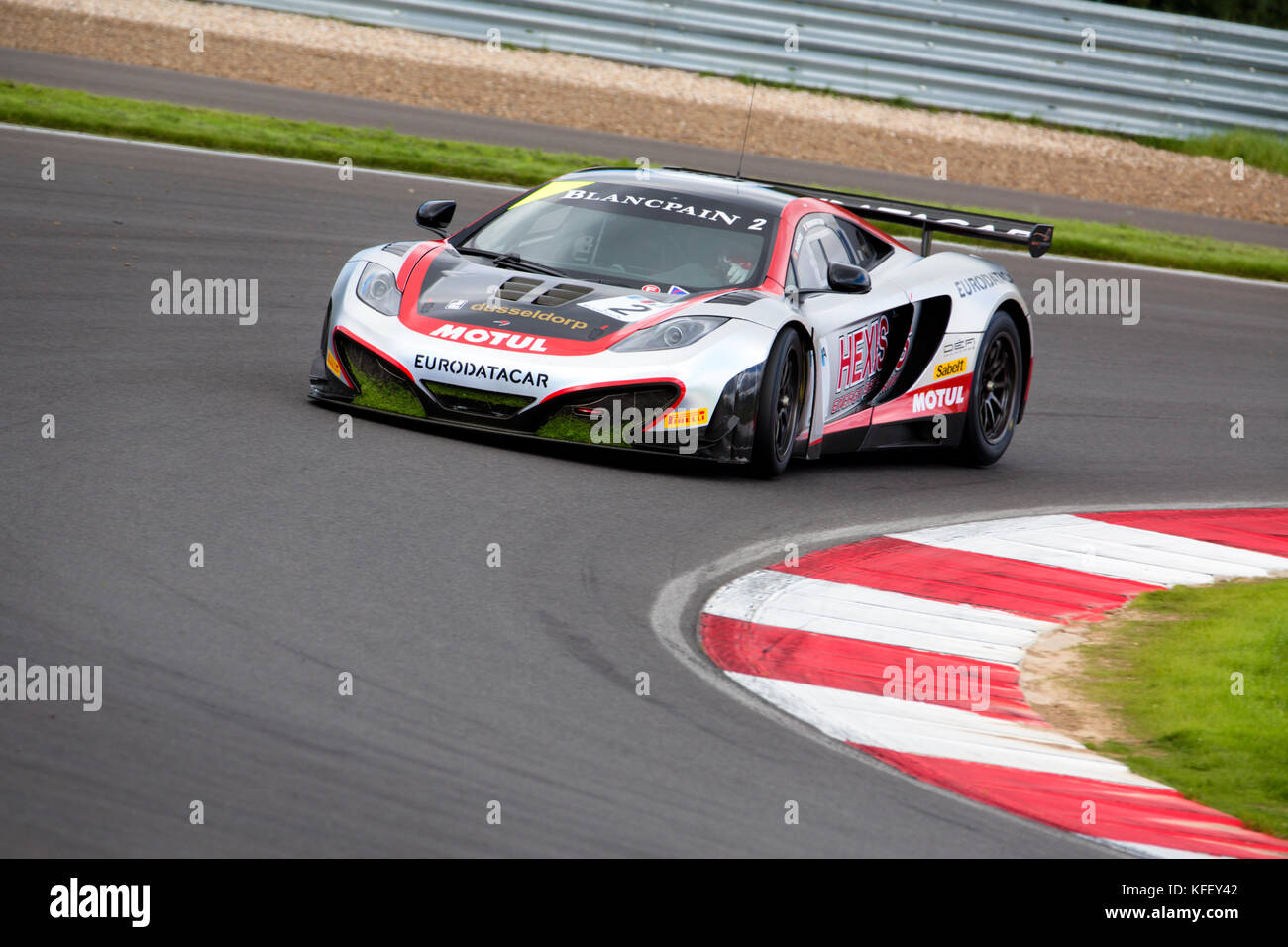 Sportscar GT von McLaren MP4-12C team Hexis Racing in der Europäischen Meisterschaft FIA GT1 auf dem Track "Moskau Raceway" in Moskau, Russland Stockfoto