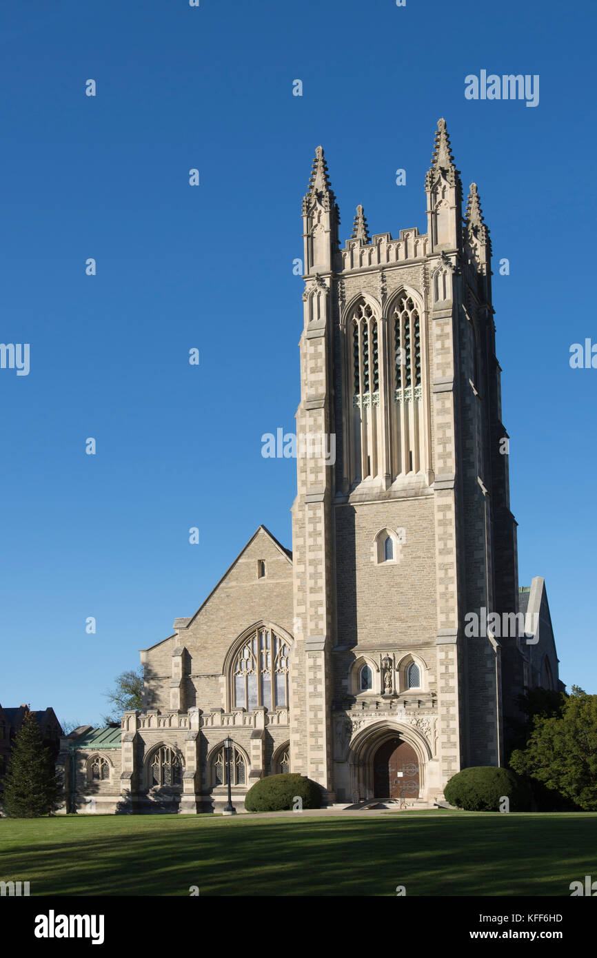 Thompson Memorial Chapel, Williams College, Williamstown, Massachusetts, USA Stockfoto