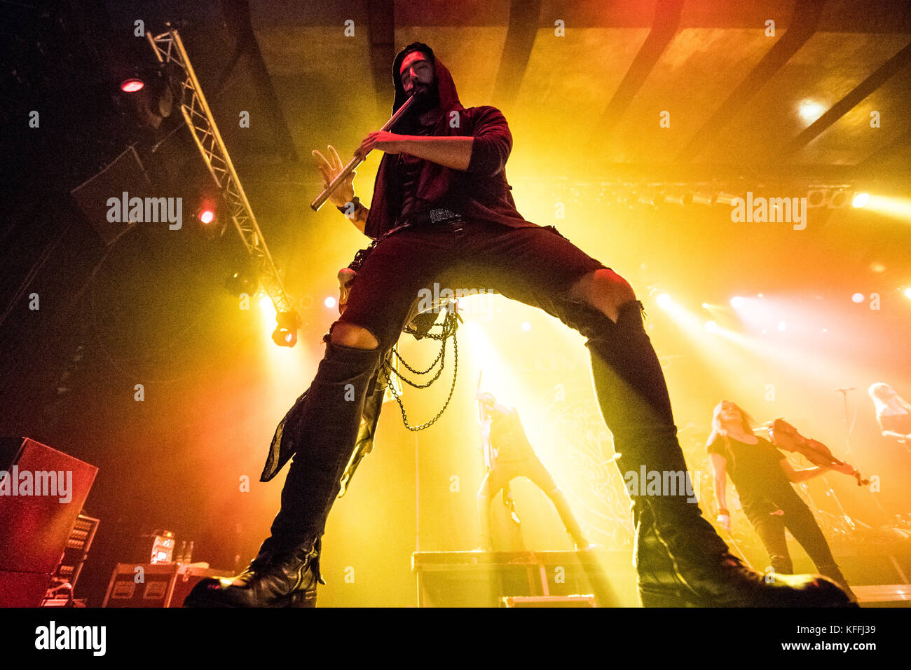 27.10.2017, Warschau, Polen, eluveitie Swiss Folk Metal Band live in progresja Musik zone Credit: stanislaw Wadas/alamy leben Nachrichten Stockfoto