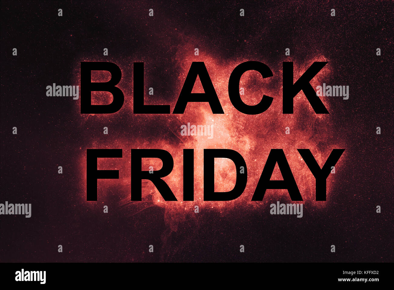 Black Friday Sale Poster. Schwarzes Freitag-Banner. Stockfoto
