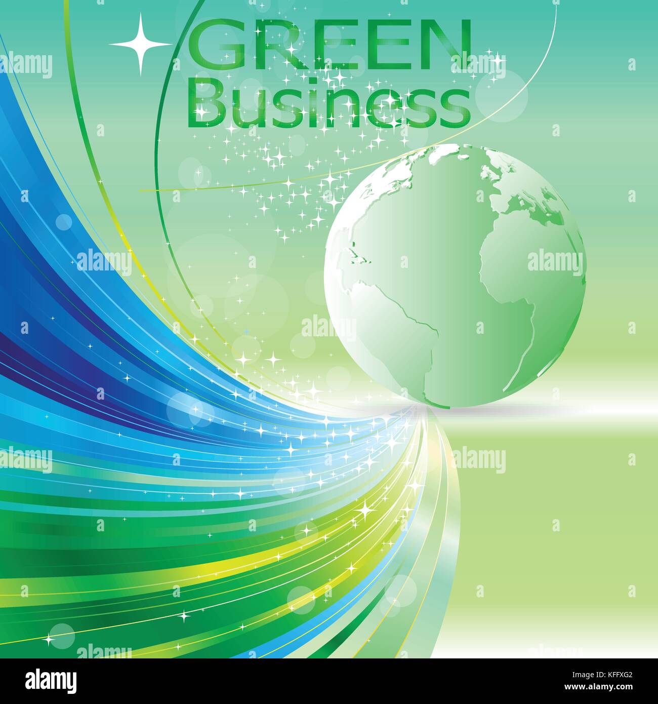 Green Business background Vektor. Es für Arten von Medien Präsentation wie Hintergrund, Hintergrund, Illustration, Poster, Drucken oder andere angewendet werden kann Stock Vektor