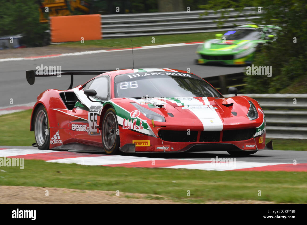 Motorsport GT Racing - Brands Hatch & Barcelona Blancpain Serie Stockfoto