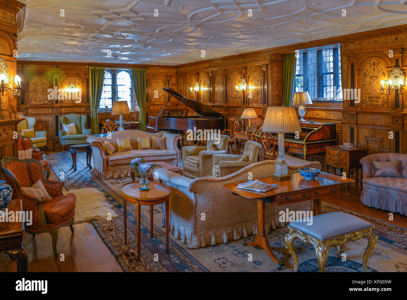 Das Wasserschloss, Hever Castle in Kent, Vereinigtes Königreich. Stockfoto