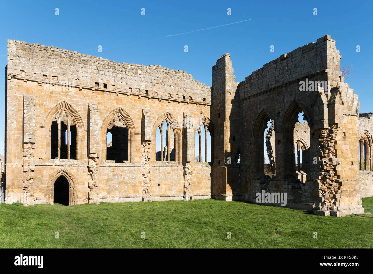 Egglestone Abbey, Barnard Castle, Co Durham, England, Großbritannien Stockfoto