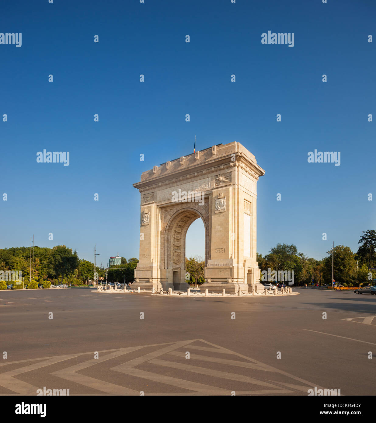 Der Arcul de Triumf (Triumph Arch), Bukarest, Rumänien Stockfoto