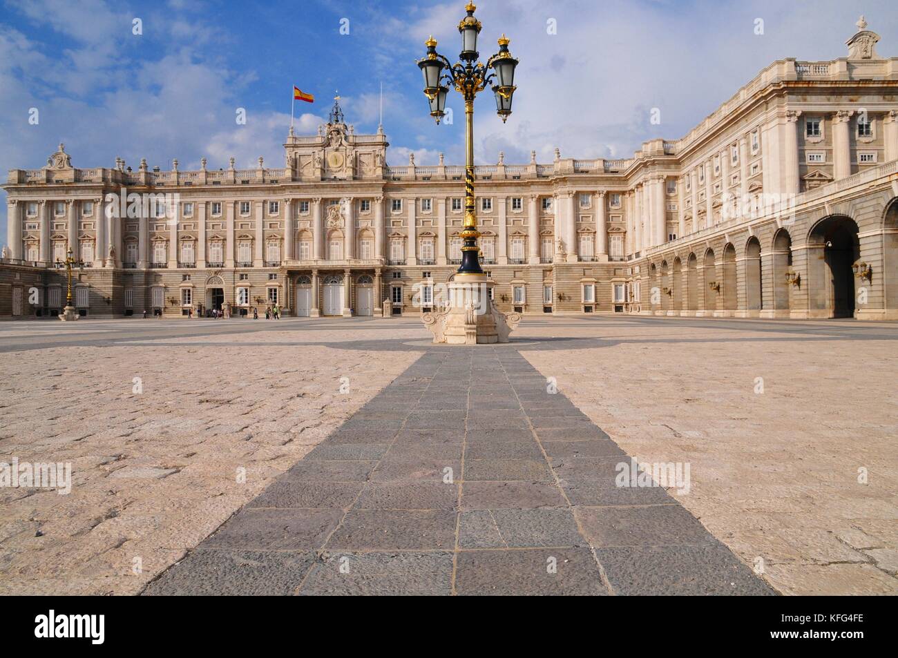 Der königliche Palast von Madrid, Spanien Stockfoto