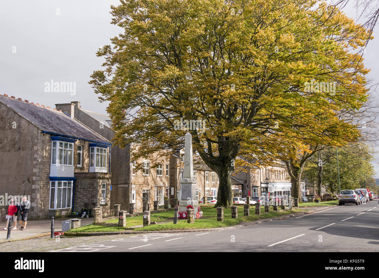 Herbst in Middleton-in-Teesdale, County Durham, England, Großbritannien Stockfoto