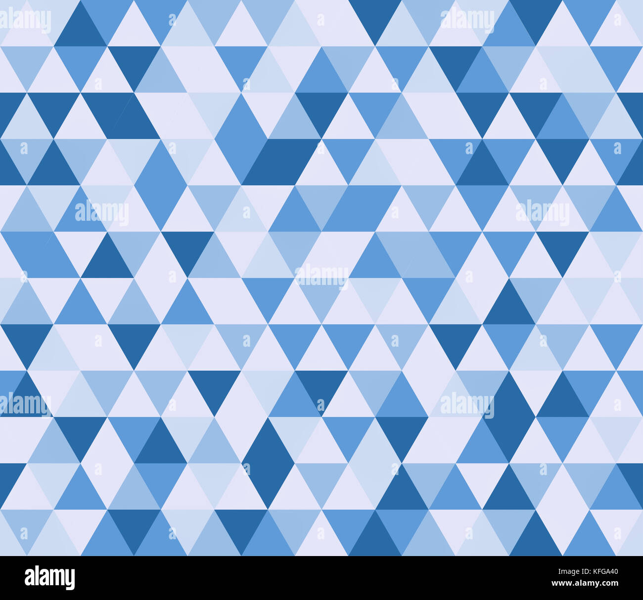 Blaue Dreiecke nahtlose Muster Stockfoto