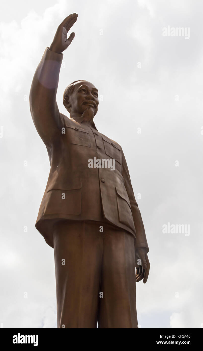 Saigon, Vietnam - Juni 28, 2017: Ho Chi Minh Statue, Saigon, Vietnam. Stockfoto