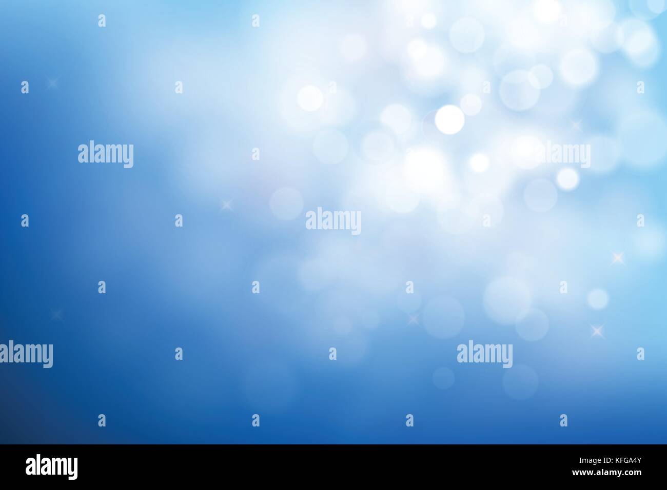 Blau Weihnachten Hintergrund mit Bokeh leuchtet Stock Vektor