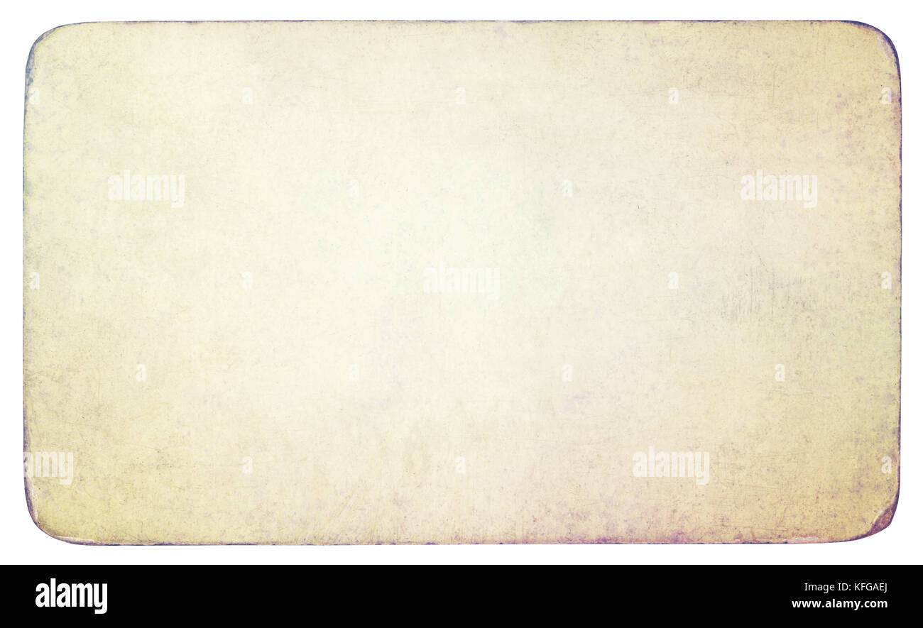 Altes Papier Hintergrund isoliert - (clipping path enthalten) Stockfoto