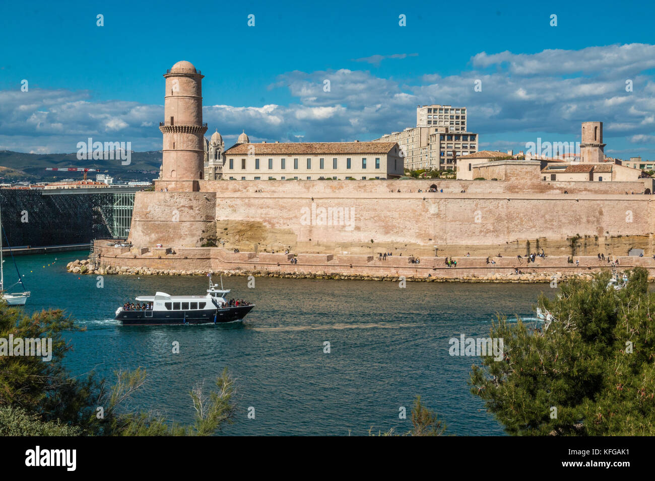 Fort Saint Jean in Marseille Frankreich Stockfoto