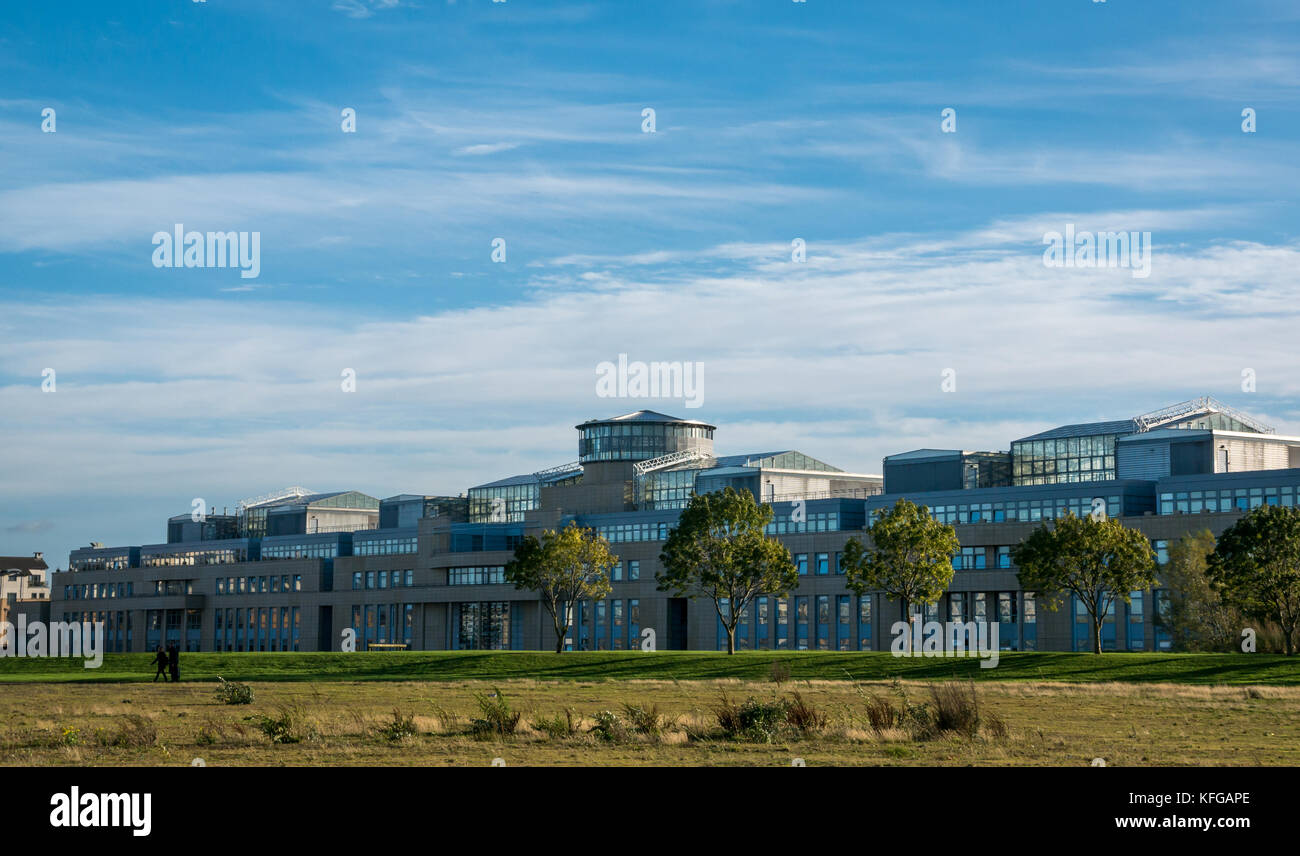 Victoria Quay, moderne schottische Regierung Gebäude, Leith Docks, Edinburgh, Schottland, Großbritannien Stockfoto