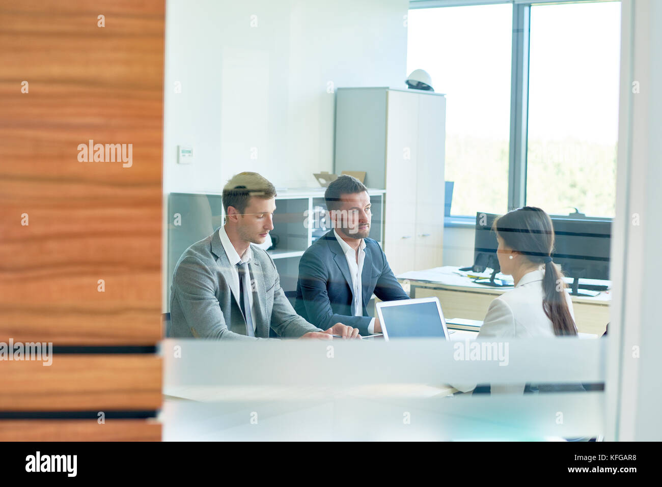 Business Meeting, Kopie Raum Stockfoto