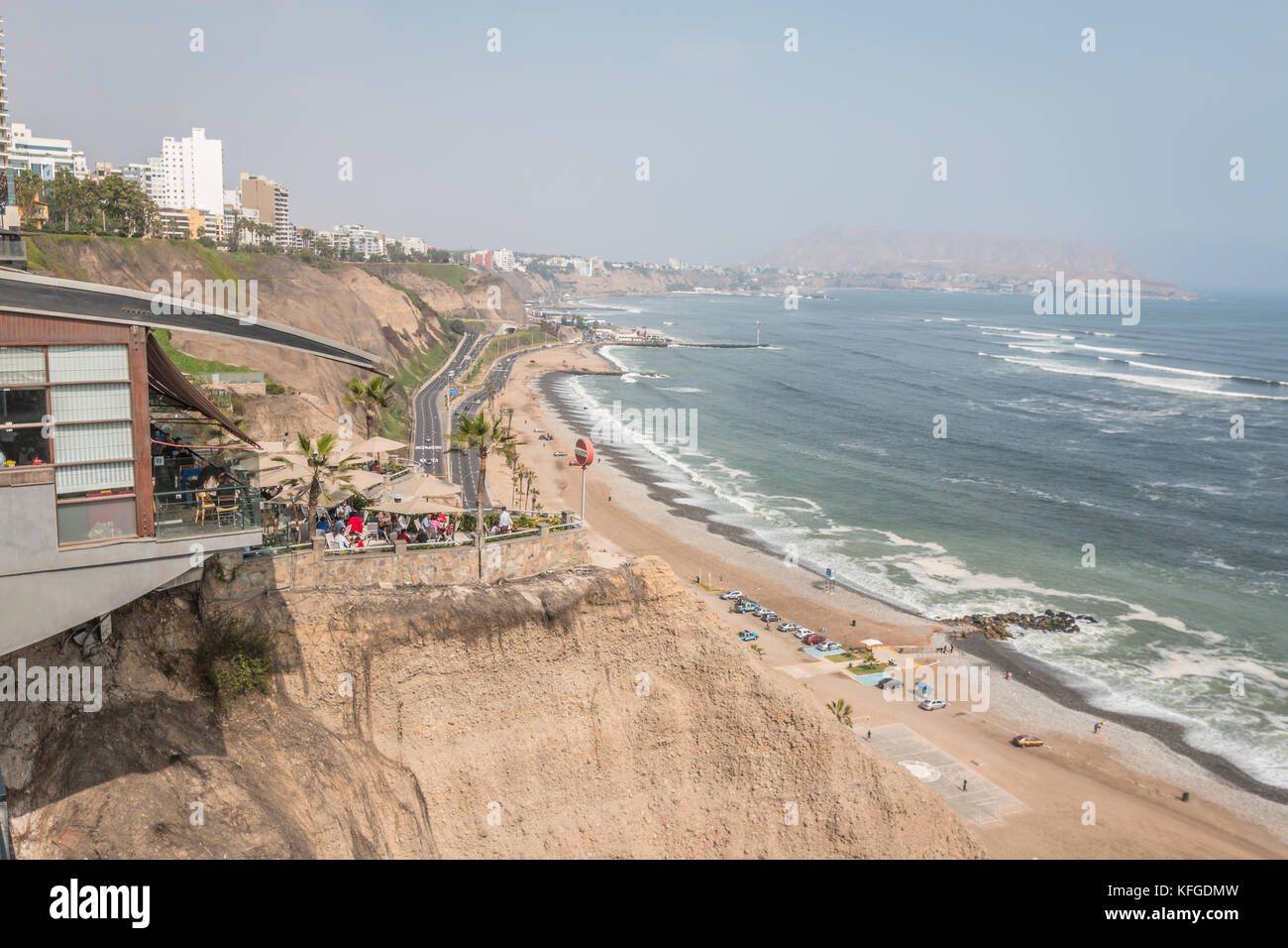 Strand von Miraflores in Lima-Peru Stockfoto