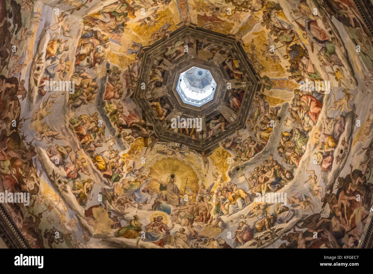 Kuppel der Kathedrale von Florenz Stockfoto