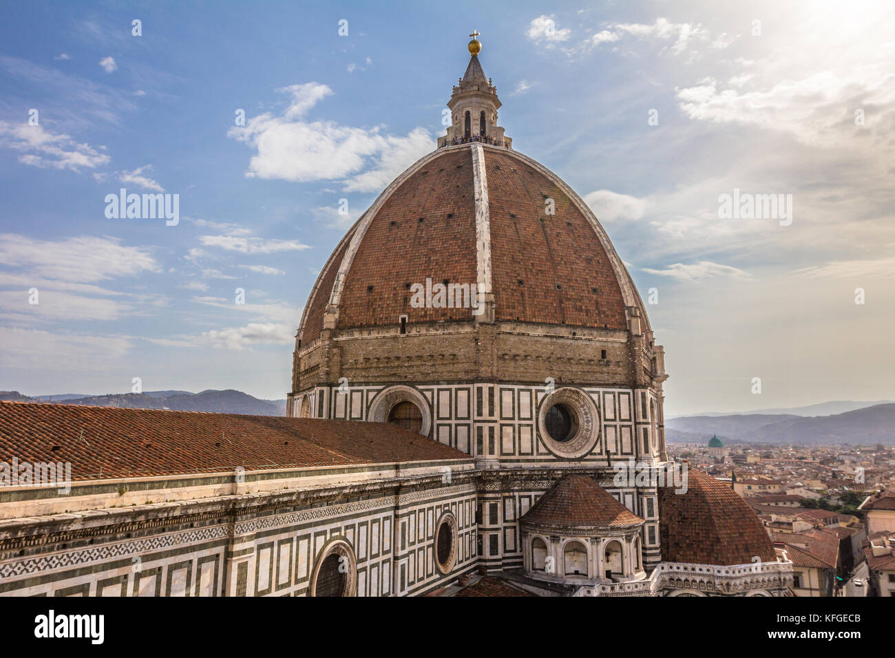 Blick auf den Dom von Florenz Italien Stockfoto