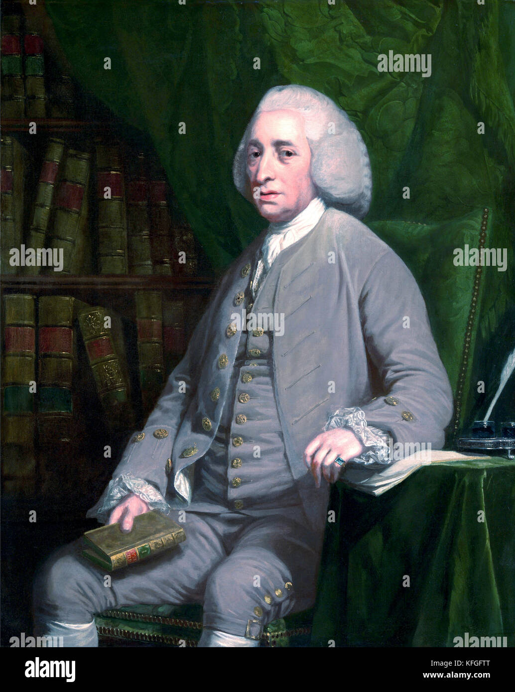 Tobias Smollett, Tobias George Smollett, schottischer Dichter und Autor Stockfoto