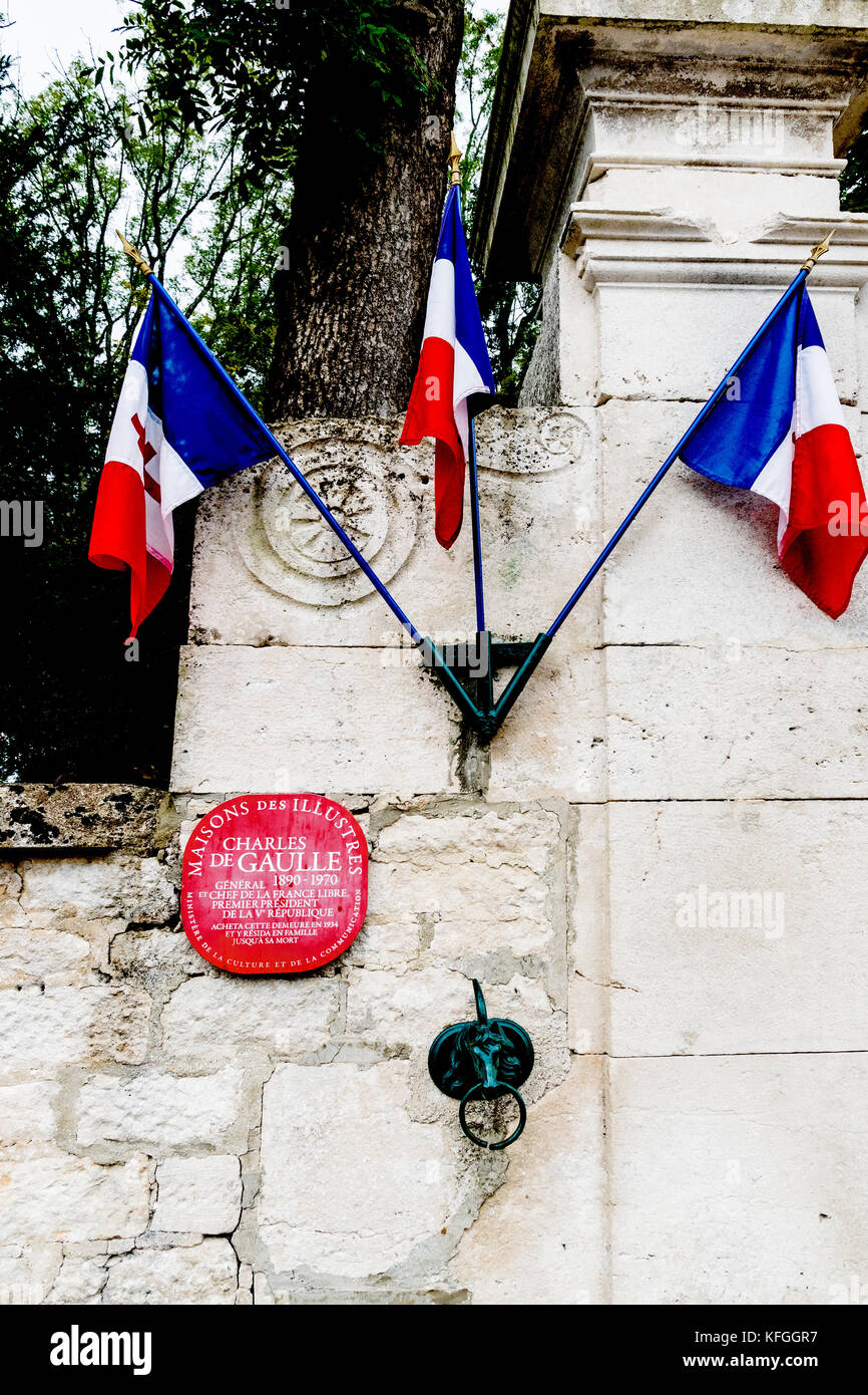 Colombey-les-Deux-Églises (Departements Seine-Maritime, Frankreich): La Boisserie, der Heimat des ehemaligen französischen Präsidenten Charles de Gaulle und seine Familie Stockfoto