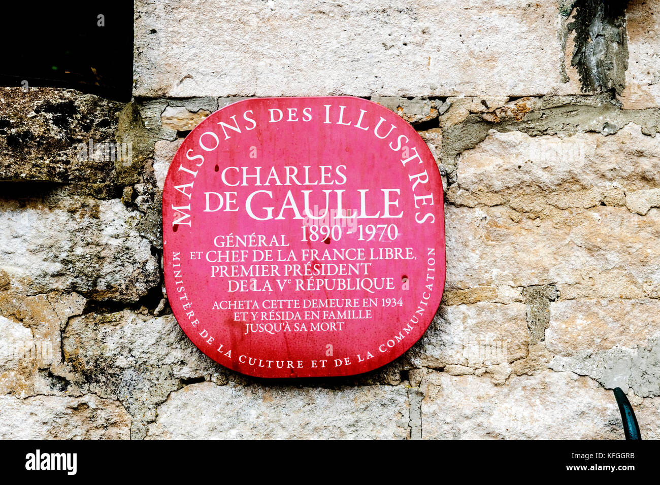 Colombey-les-Deux-Églises (Departements Seine-Maritime, Frankreich): La Boisserie, der Heimat des ehemaligen französischen Präsidenten Charles de Gaulle und seine Familie Stockfoto