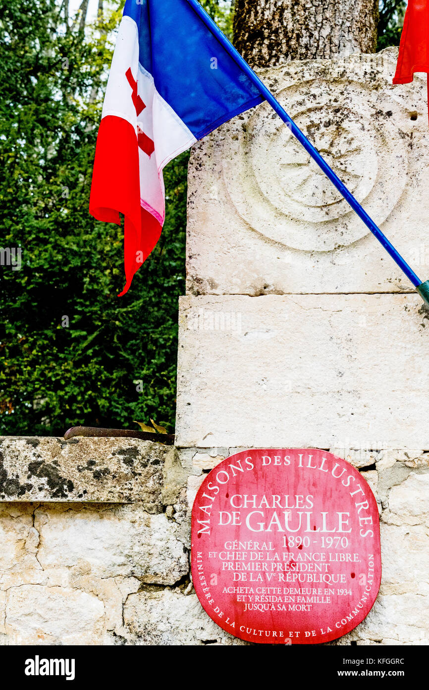 Colombey-les-Deux-Églises (Departements Seine-Maritime, Frankreich): La Boisserie, der Heimat des ehemaligen französischen Präsidenten Charles de Gaulle und seine Familie Stockfoto