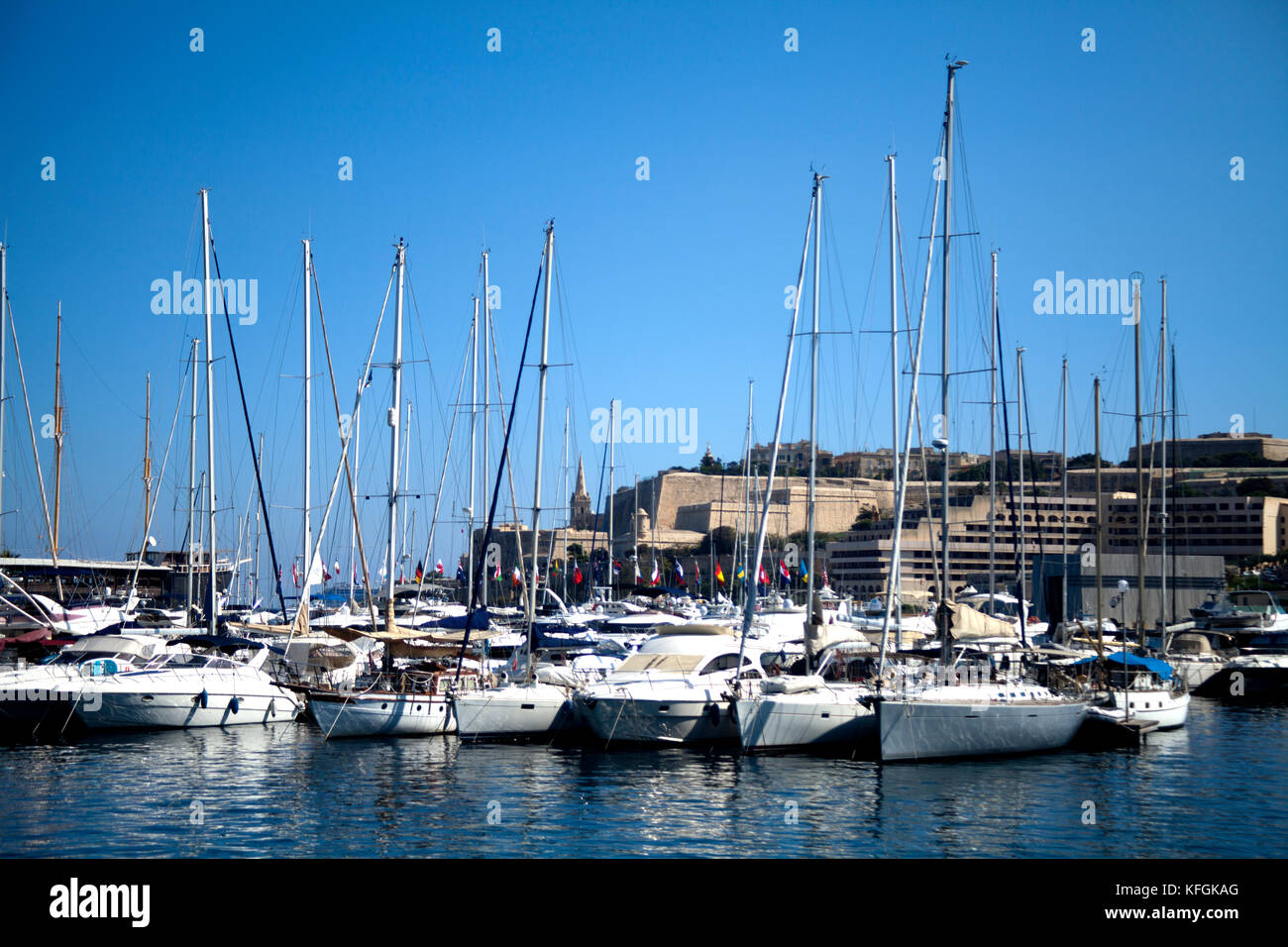 Die Yachten Stockfoto