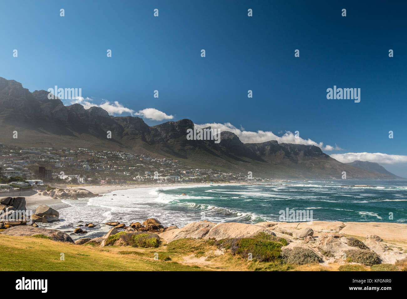 Strand von Camps Bay in Kapstadt Südafrika Stockfoto