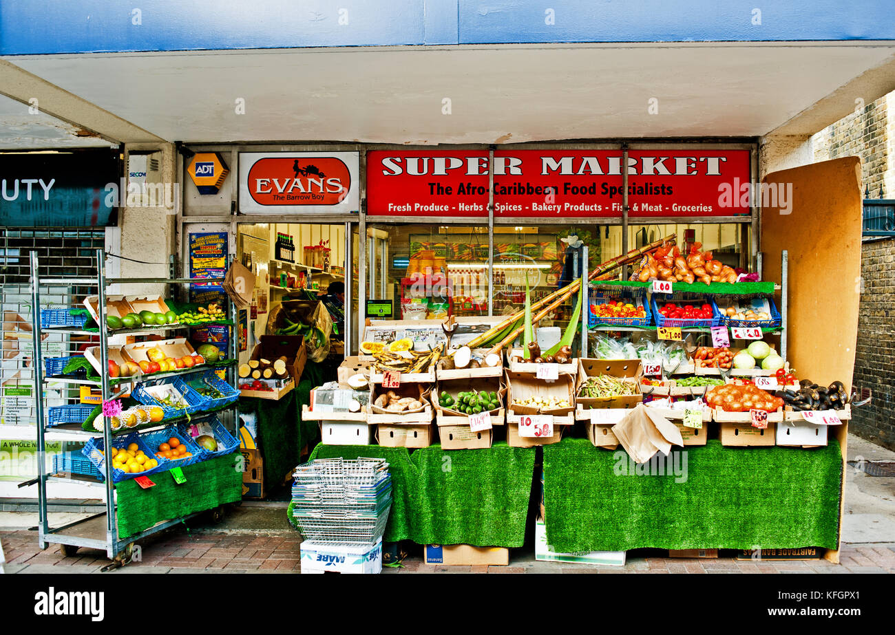 Afro-karibischen Supermarkt, Catford London Stockfoto