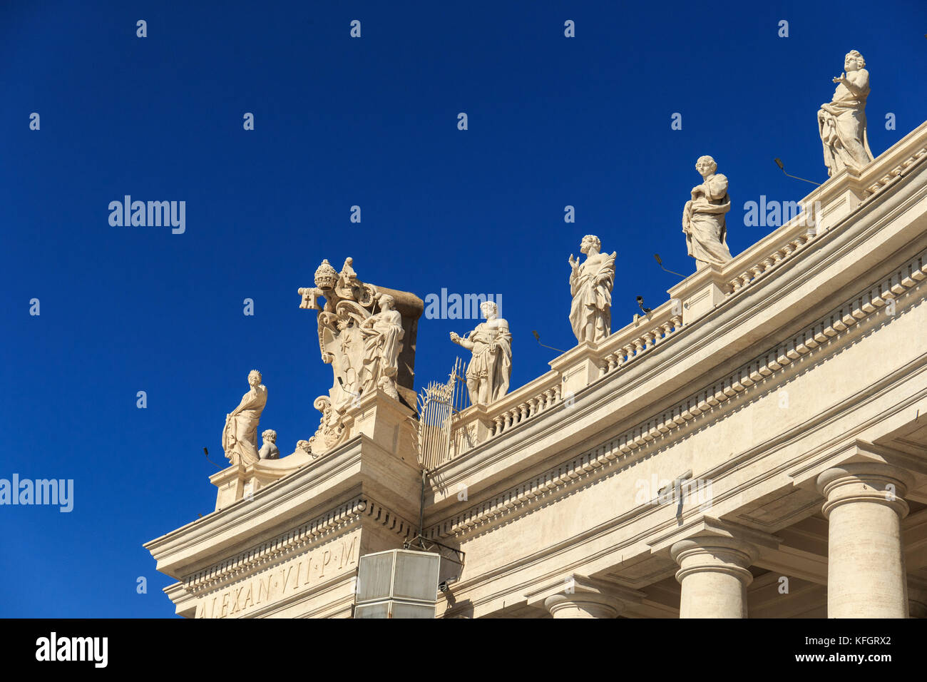 Die Basilika Sankt Peter der Vatikan in Rom, Italien Stockfoto