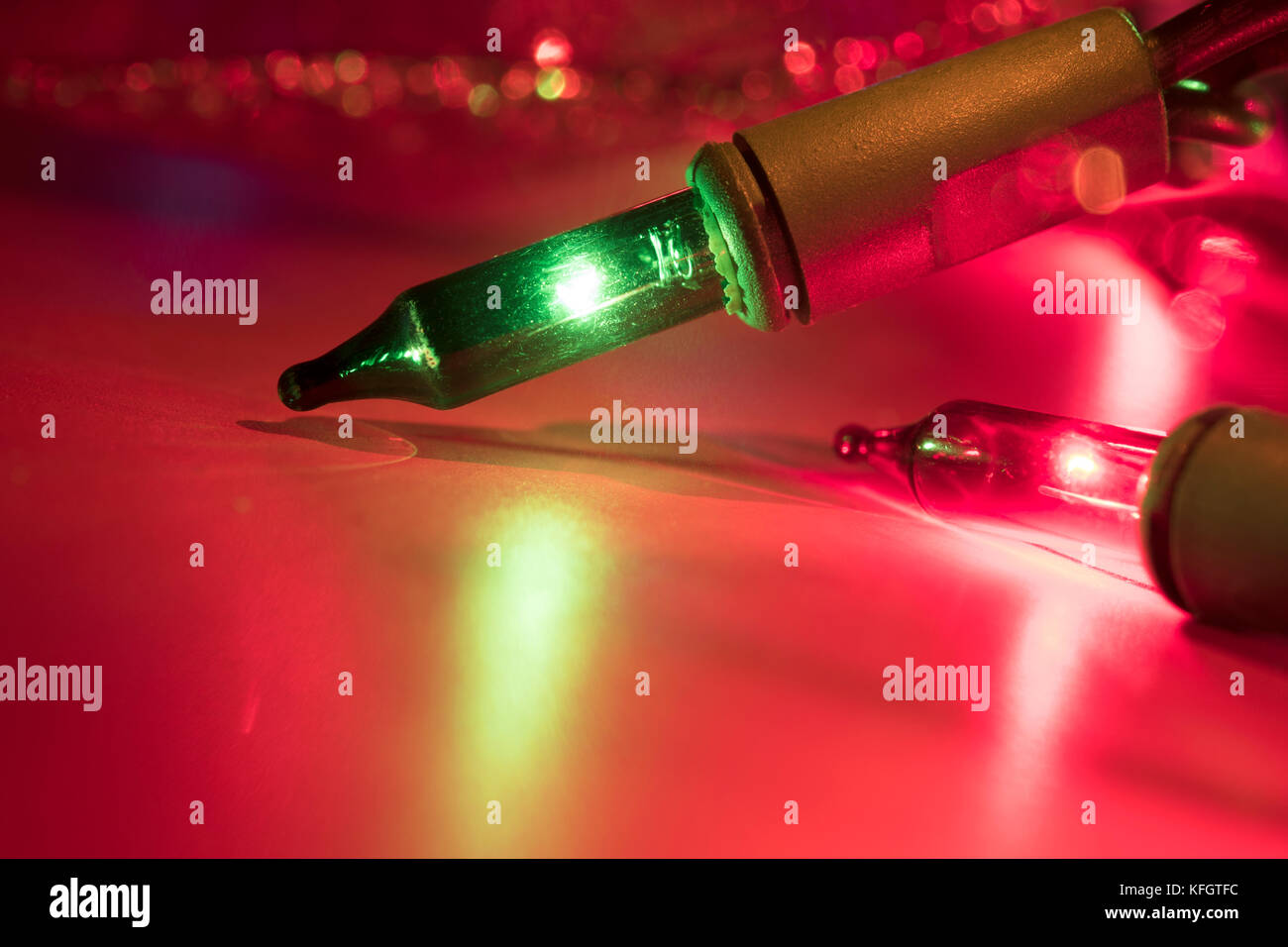 Weihnachtsbeleuchtung Stockfoto
