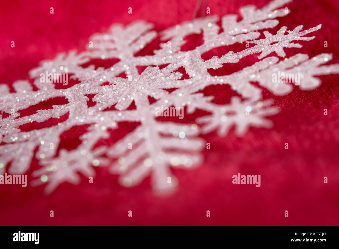 Weihnachten Schneeflocken Stockfoto